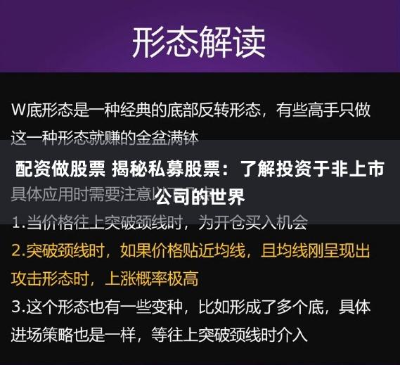 配资做股票 揭秘私募股票：了解投资于非上市公司的世界